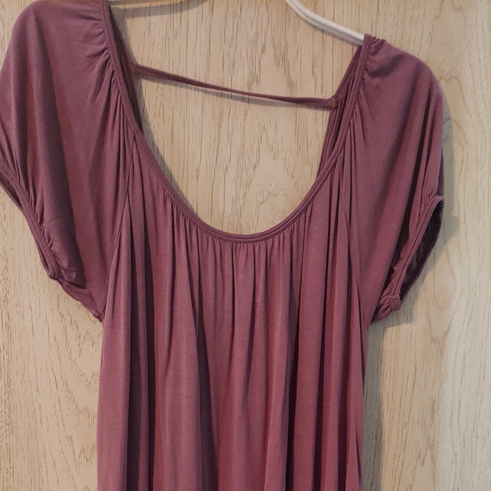 BCBG Tan babydoll dress
